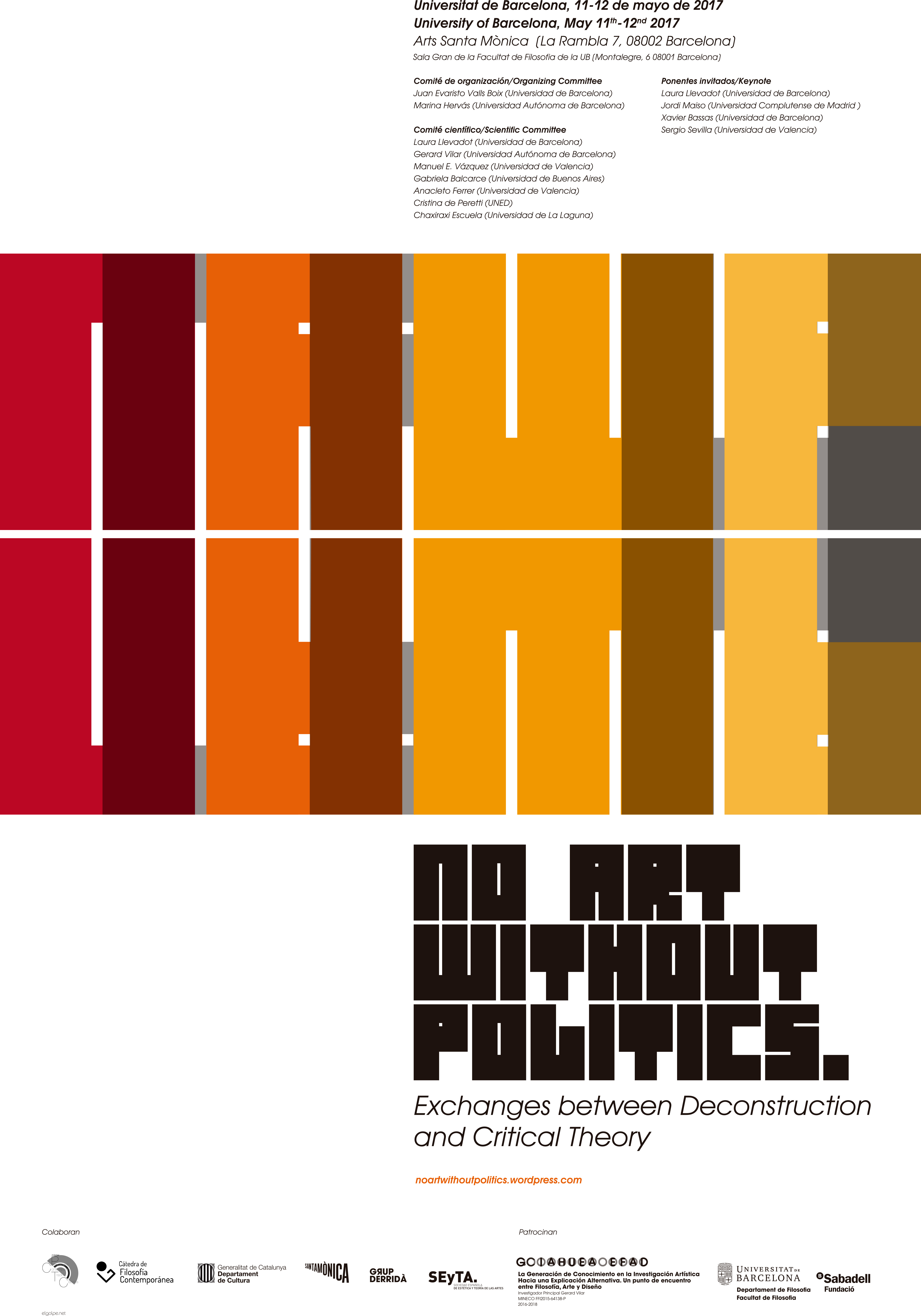 NO ARTS WITHOUT POLITICS_CARTEL 40x60_traz